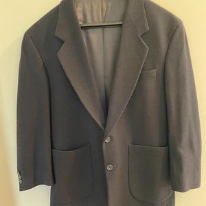 OCAR DE LA RENTA BLUE WOOL BLAZER